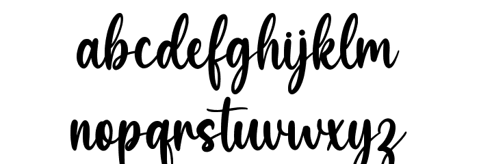 Hello Autumn Font LOWERCASE