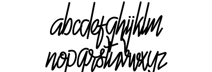 Hello Avelline-DEMO Font LOWERCASE