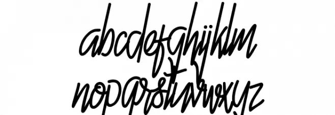 Hello Avelline Font LOWERCASE