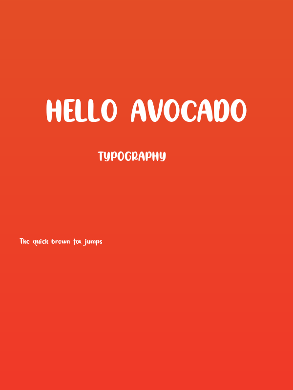 Hello Avocado Poster