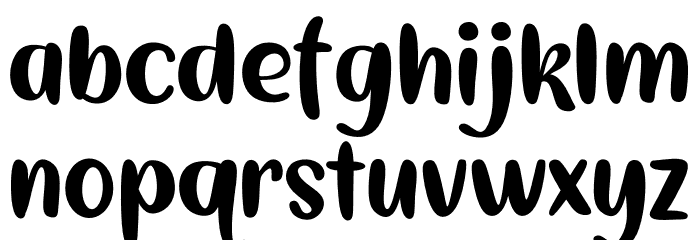 Hello Avocado Font LOWERCASE