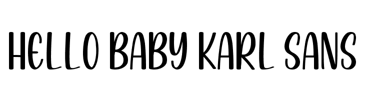 Hello Baby Karl Sans  Frei Schriftart Herunterladen