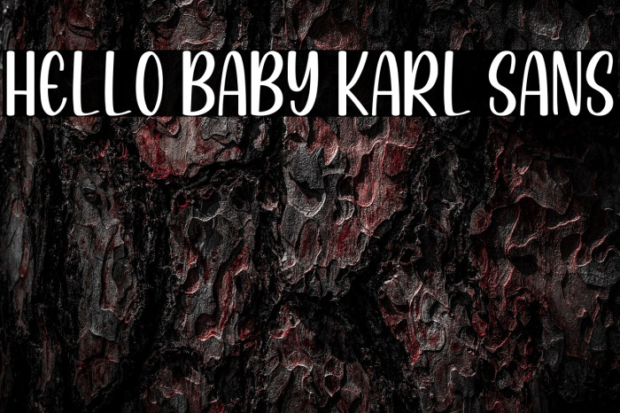 Hello Baby Karl Sans Example 3