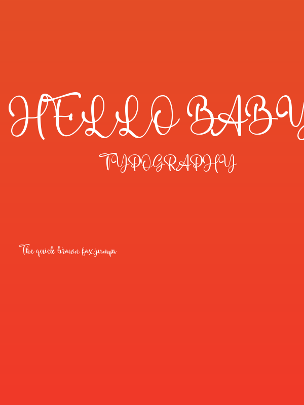 Hello Baby Karl Script Poster