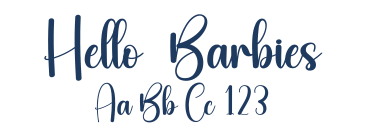 Hello  Barbies Font Preview