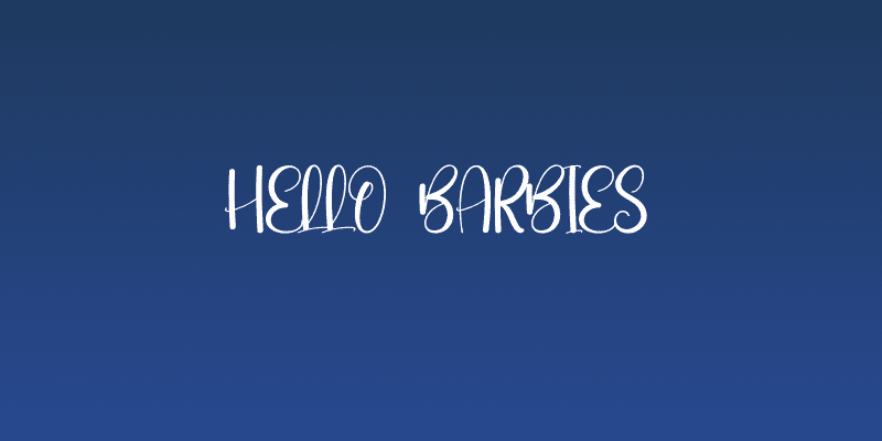 Hello Barbies Social Header