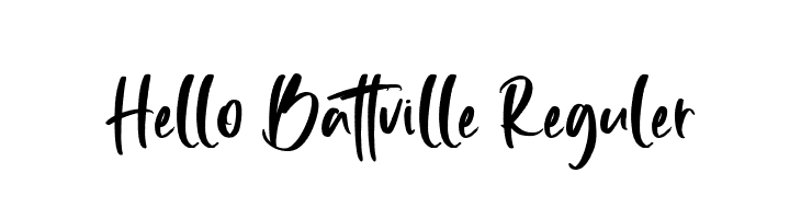 Hello Battville Reguler  les polices de caractères gratuit tlcharger