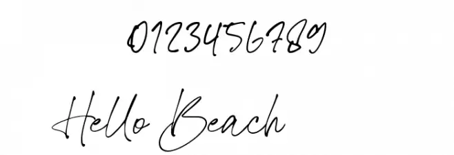 Hello Beach Font OTHER CHARS