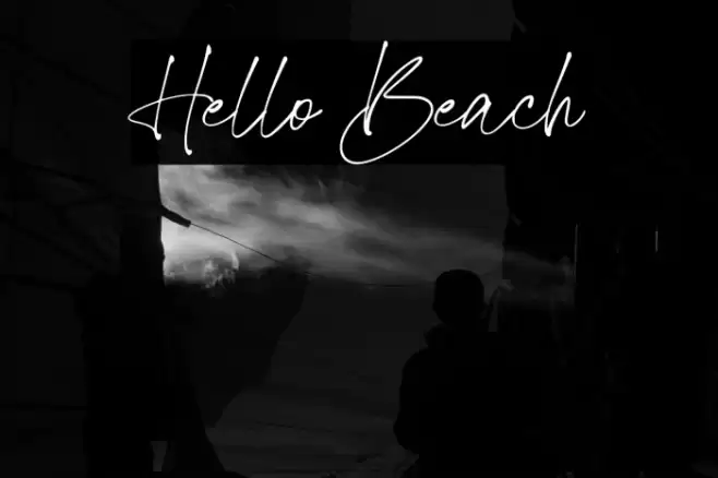 Hello Beach Font examples