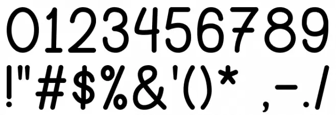 Hello Bear Script Font OTHER CHARS