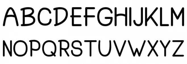 Hello Bear Script Font UPPERCASE