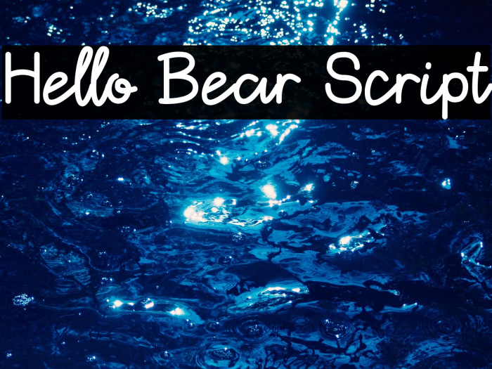 Hello Bear Script Example 3