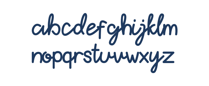 Hello Bear Script Lowercase