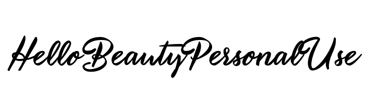 Hello Beauty Personal Use   Free Fonts Download