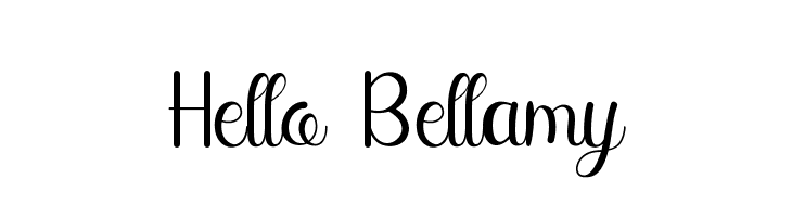 Hello Bellamy  Fuentes Gratis Descargar