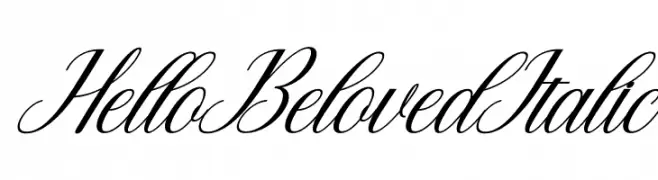 Hello Beloved Italic  Fuentes Gratis Descargar