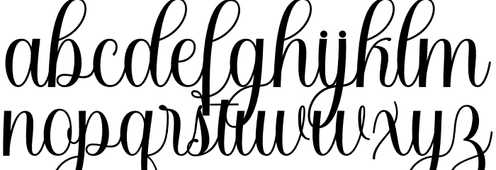 Hello Beloved Font LOWERCASE
