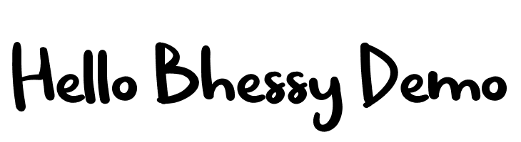 Hello Bhessy Demo  Fuentes Gratis Descargar