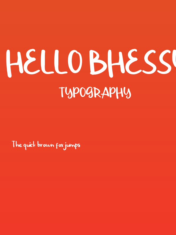 Hello Bhessy Demo Poster