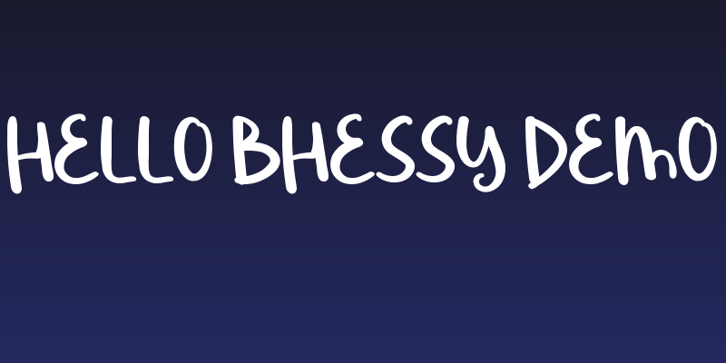 Hello Bhessy Demo Social Header