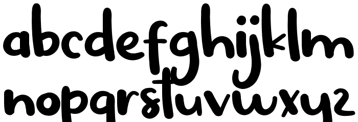 Hello Bhessy Demo Font LOWERCASE
