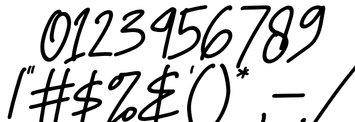 Hello Bird Italic Font OTHER CHARS