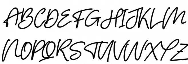 Hello Bird Italic Font Litere mari