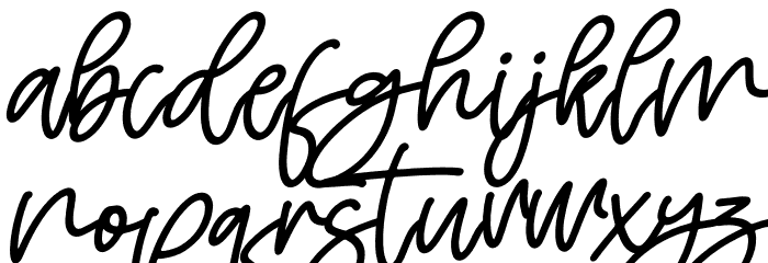 Hello Bird Italic Font LOWERCASE