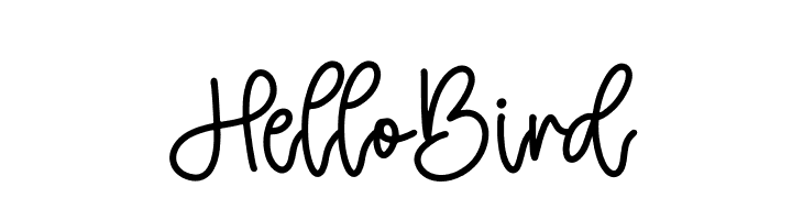 Hello Bird  Frei Schriftart Herunterladen
