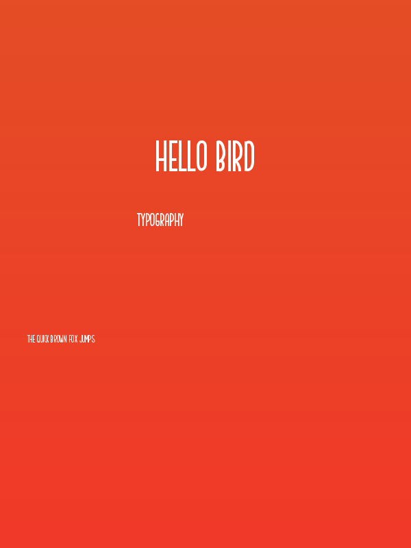 Hello Bird Poster