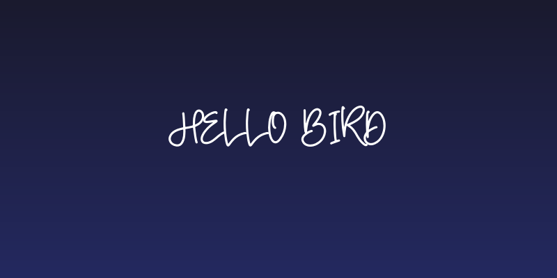 Hello Bird Social Header