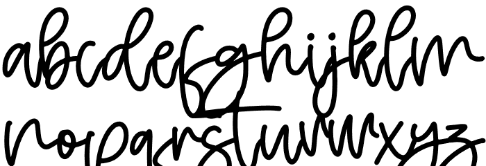 Hello Bird Font LOWERCASE