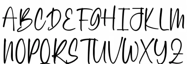 Hello Blushing Demo Schriftart Groß