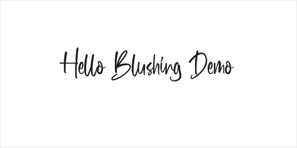 Hello Blushing Demo Logo