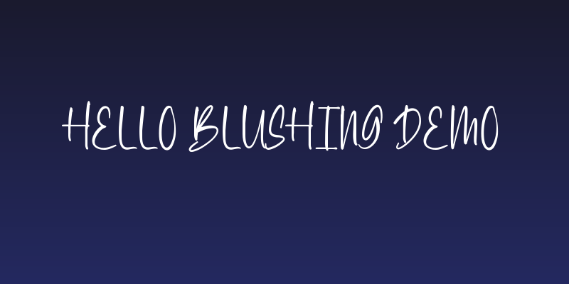 Hello Blushing Demo Social Header