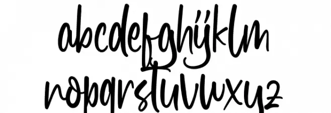 Hello Blushing Demo फ़ॉन्ट लोअरकेस