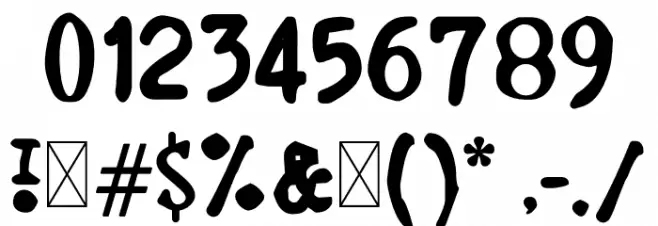 Hello Bones Font OTHER CHARS