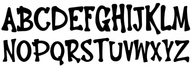 Hello Bones फ़ॉन्ट अपरकेस