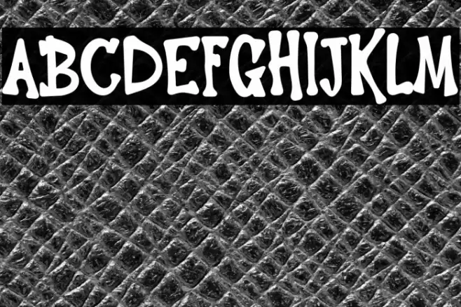 Hello Bones Font examples