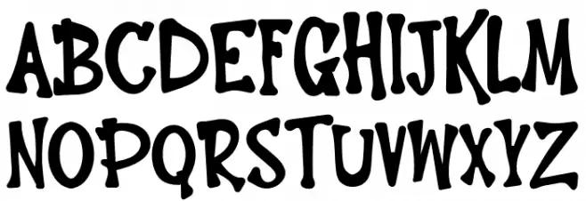 Hello Bones फ़ॉन्ट लोअरकेस