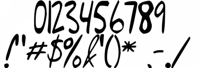 Hello Brady's Dad! Font OTHER CHARS