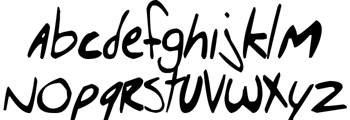 Hello Brady's Dad! Font LOWERCASE