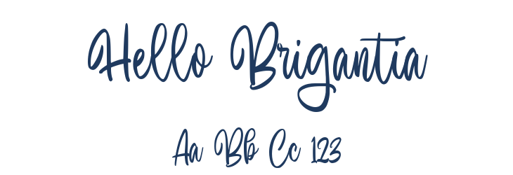 Hello Brigantia Font Preview