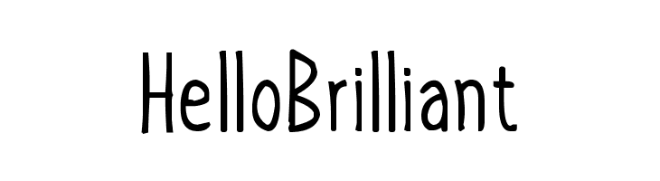 Hello Brilliant  Frei Schriftart Herunterladen