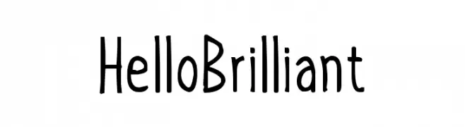 Hello Brilliant  Descarca Fonturi Gratis