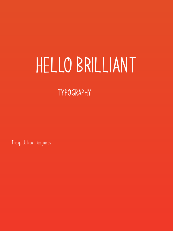 Hello Brilliant Poster