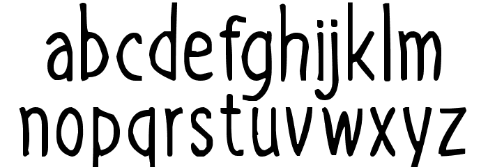 Hello Brilliant Font LOWERCASE
