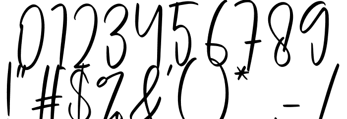 Hello Brother Font OTHER CHARS