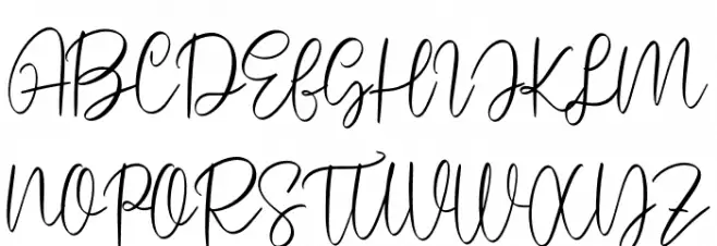 Hello Brother Font UPPERCASE