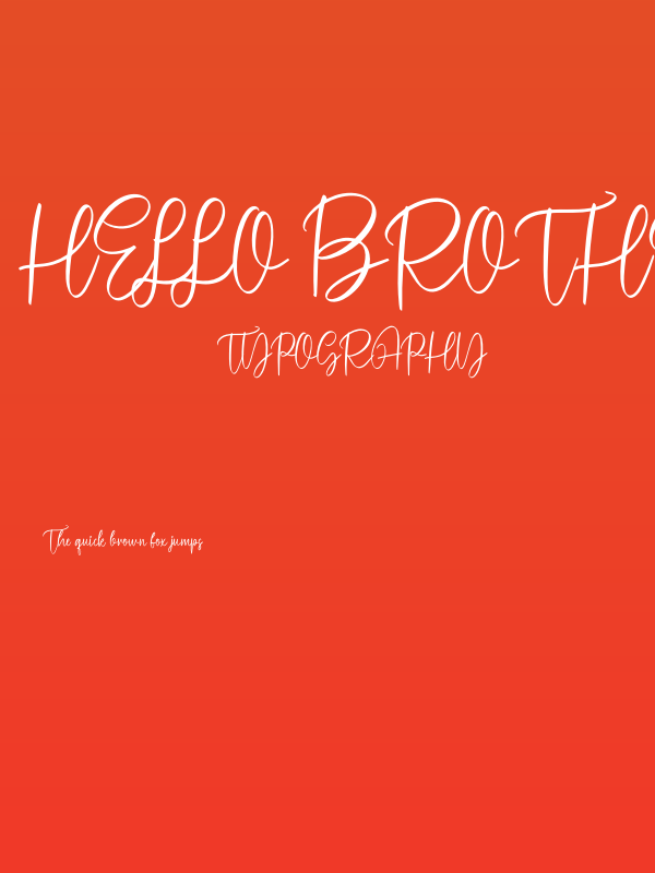 Hello Brother Poster